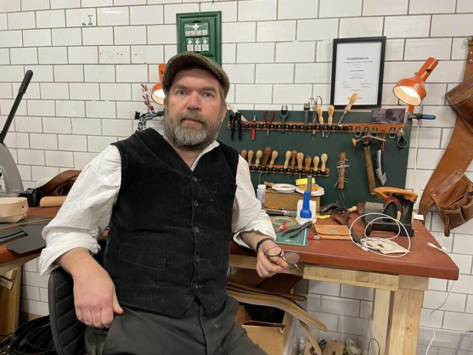 Sadelmakaren Jonas Petterson. Foto: Jonas Edberg