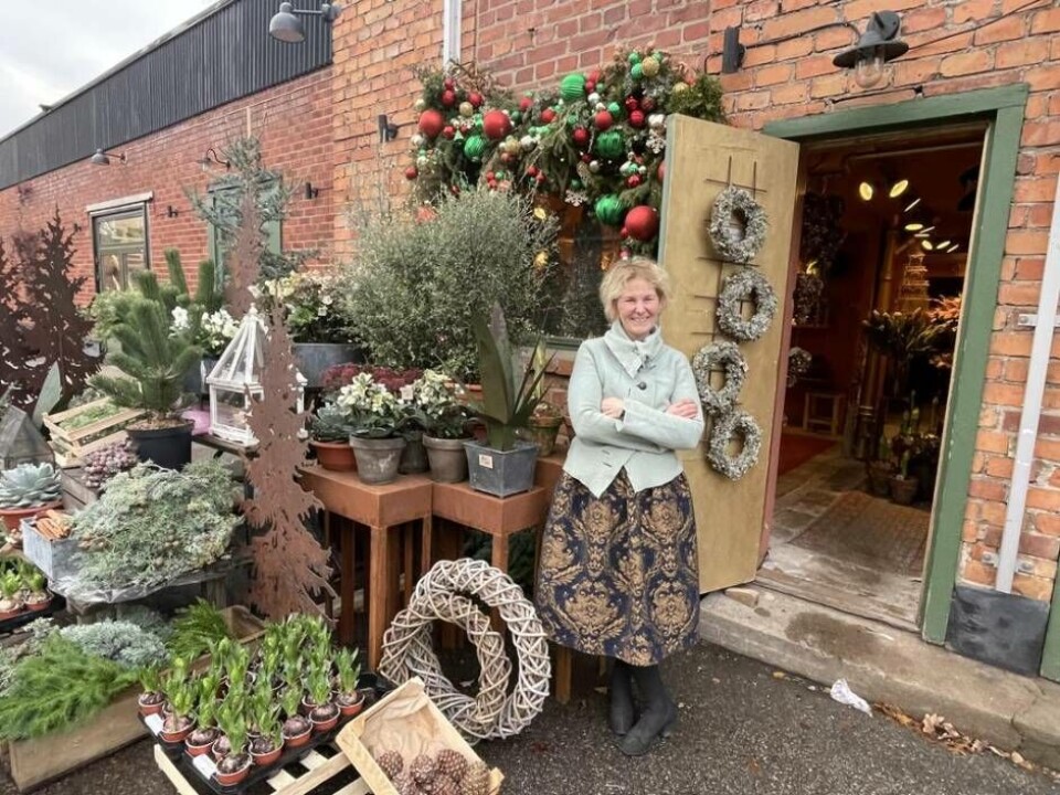 Floristen Lena Länn. Foto: Jonas Edberg