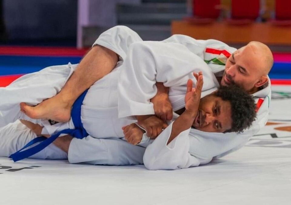 VM-vinnare. Parasportaren och västeråsaren Mike Malmer tog VM-guld i jujutsu vid tävlingarna i Dubai. Foto: Privat