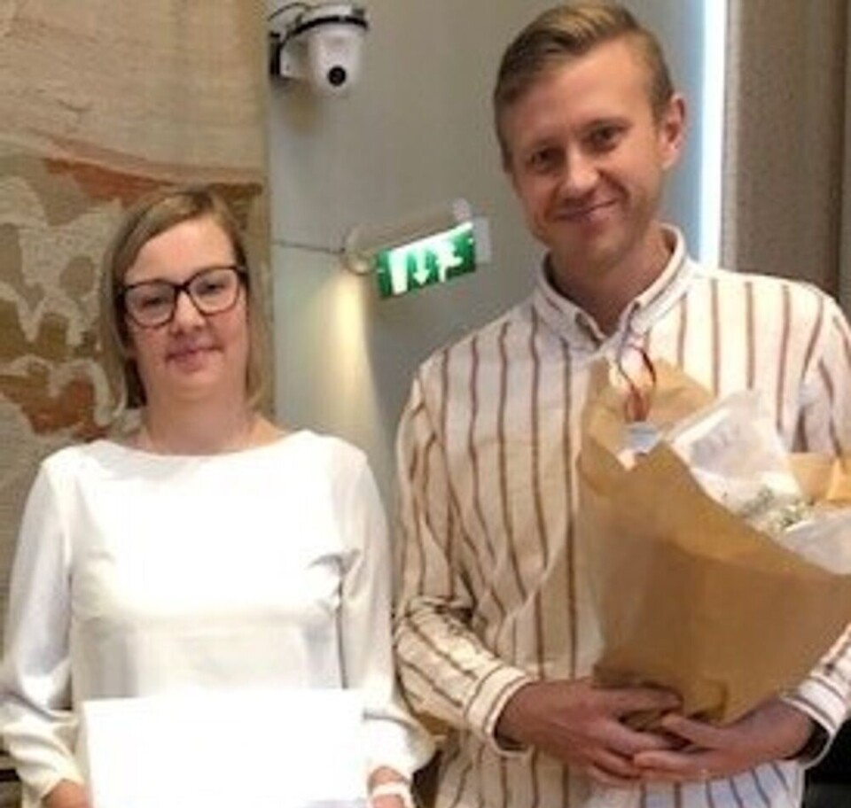 Maria Emnerud, undersköterska och Johan Jonsson, ST- läkare.