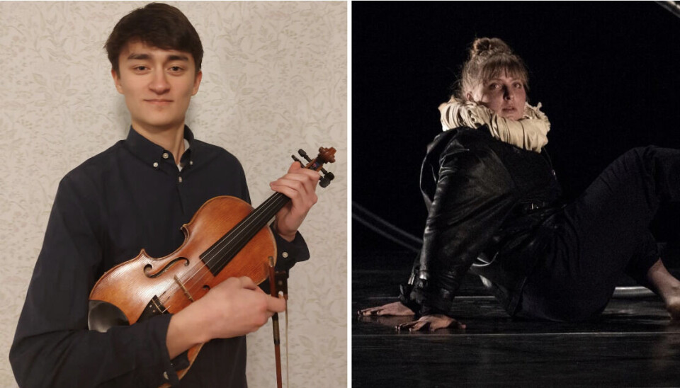 Prisas. Violinisten Yuuki Forslund och cirkusartisten Alva Jansson prisas. Prisas. Violinisten Yuuki Forslund och cirkusartisten Alva Jansson prisas.