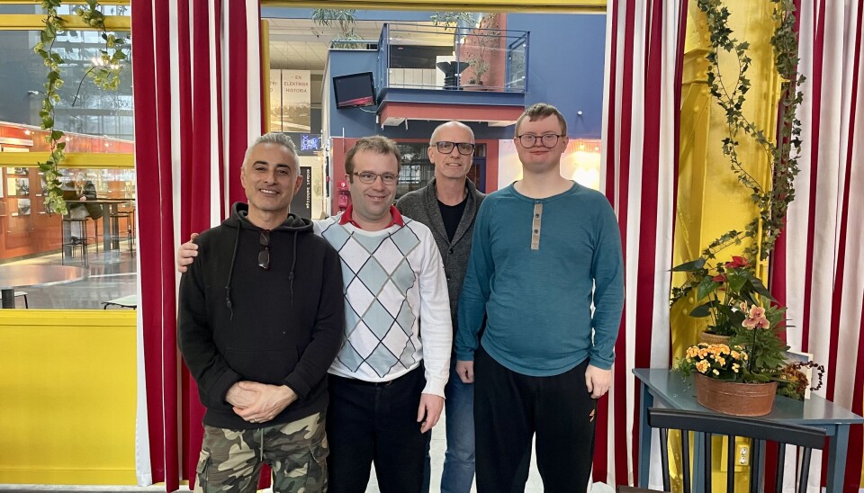 Nytt samarbete. Issa El-Zein, Klaas Vleugels, Mats Brandberg och Mikael Runnerus är alla delaktiga i det juliga samarbetet på Culturen.