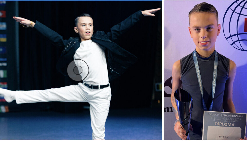 Liam Oksala, världsmästare i dans för andra gången. Liam Oksala, världsmästare i dans för andra gången.