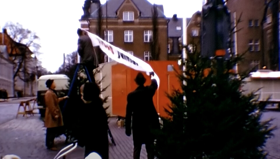 Julskyltning på Stora torget i Västerås 1967.