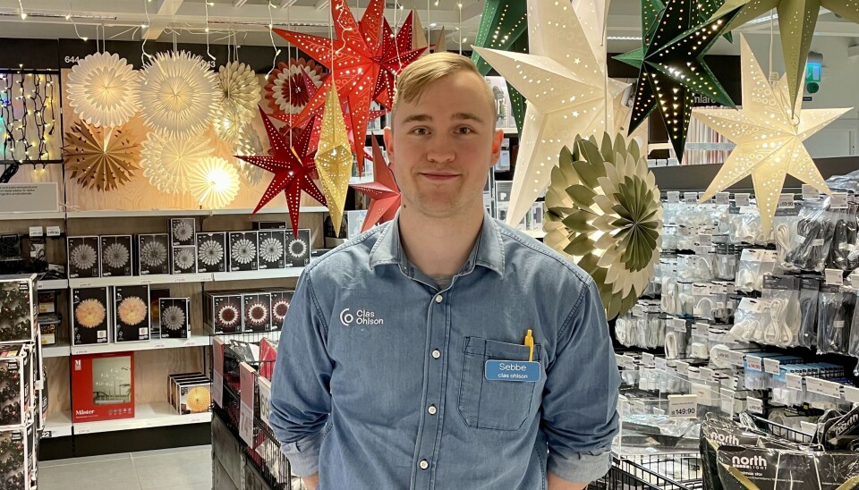 Sebastian Karlsson på Clas Ohlson.