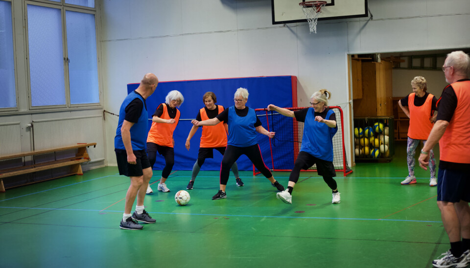 Gåfotboll är en av aktiviteterna under Aktiv senior-veckan.