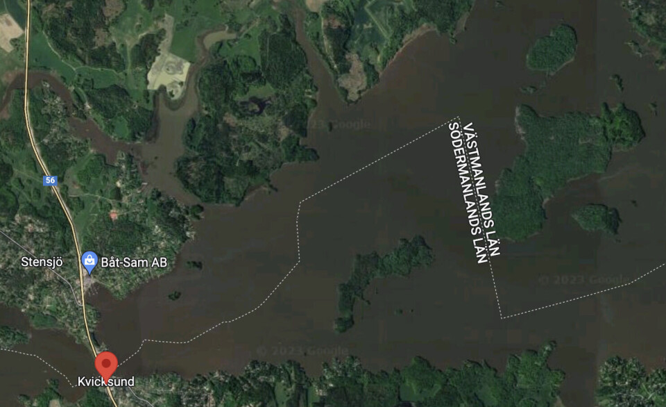 Den döda kvinnan hittades i närheten av en båtklubb i Kvicksund. Den döda kvinnan hittades i närheten av en båtklubb i Kvicksund.