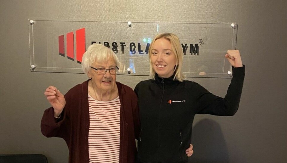 Den första entusiastiska 90-plussaren. Ingrid Mattin-Lassei kom på besök för att se lokalerna. ”Jag tycker det ska bli jättebra”, säger Ingrid