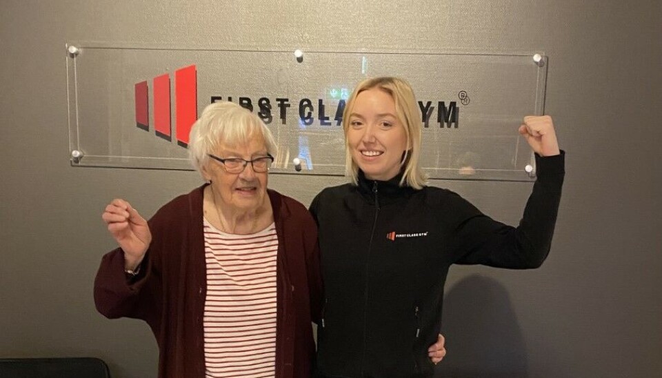 Den första entusiastiska 90-plussaren. Ingrid Mattin-Lassei kom på besök för att se lokalerna. ”Jag tycker det ska bli jättebra”, säger Ingrid