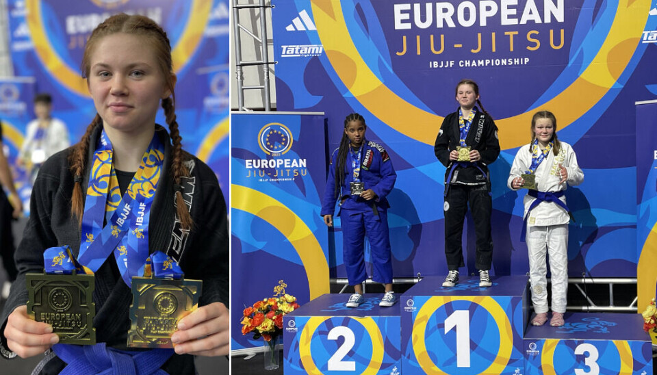 EM-etta – igen. Västeråstjejen Freja Lannefors slog till på nytt i brasiliansk jiu-jitsu, denna gång i juniorklassen.