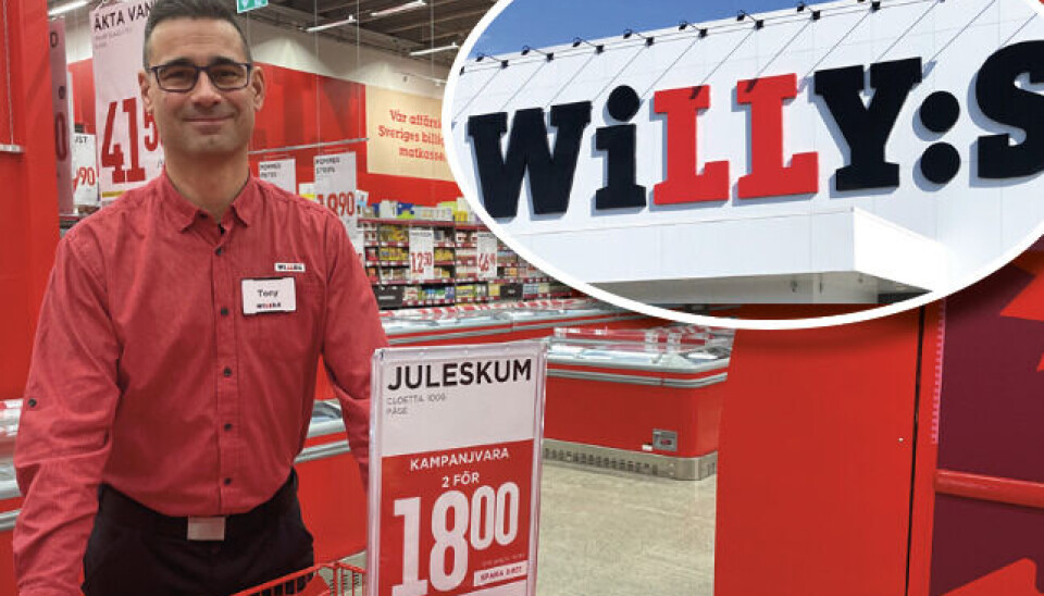 Tony Juhlin, butikschef på Willys Erikslund.