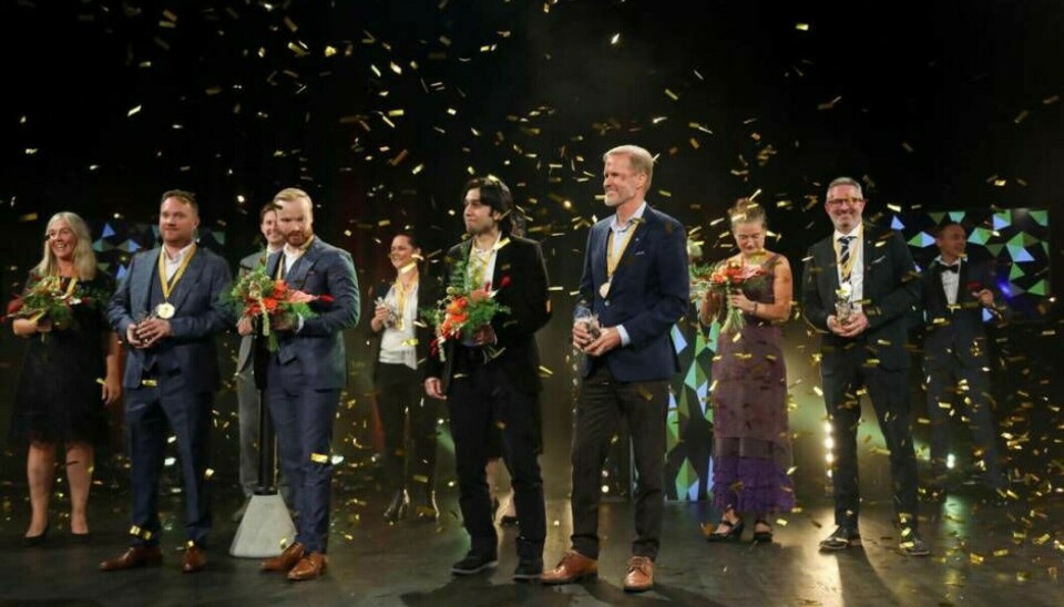 Vinnarna 2021, i samband med att de hyllades på scenen i under den då coronasäkrade galan.