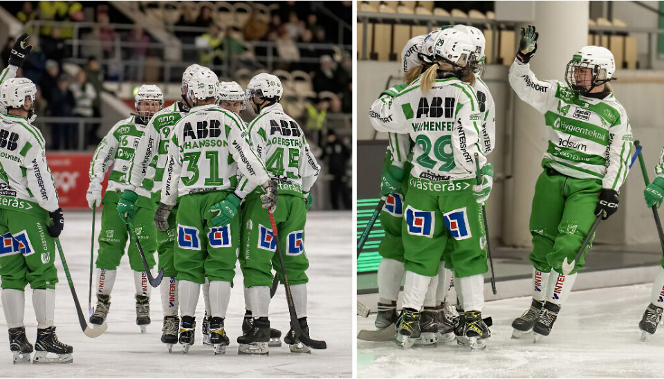 Grönvit slutspelsfest i helgen. Herrlaget vs Edsbyn lördag 17.00 och damlaget vs Uppsala söndag 16.00.