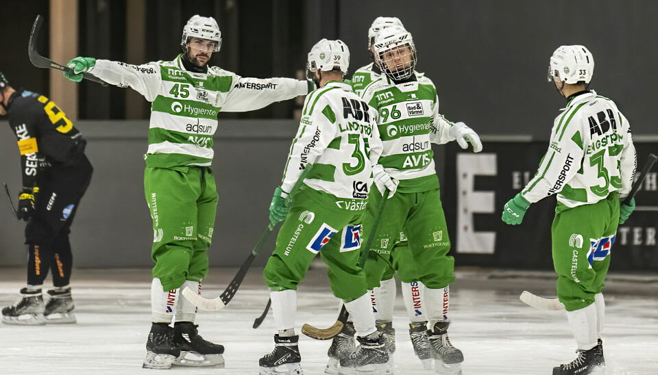 Chistoffer Fagerström, till vänster, är en av fyra grönvita guldlirare som nu tagits ut i den svenska VM-truppen.
