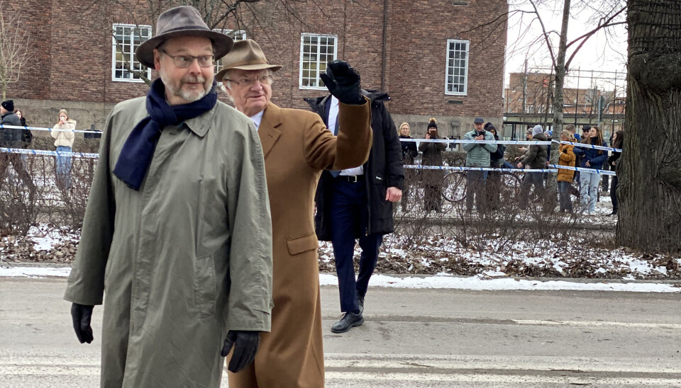 Kungen vinkade till västeråsarna i mars 2023. Den 12 närvarar H.M. konungen och landshövding Johan Sterte när ett nytt energilager för värme ska invigas.