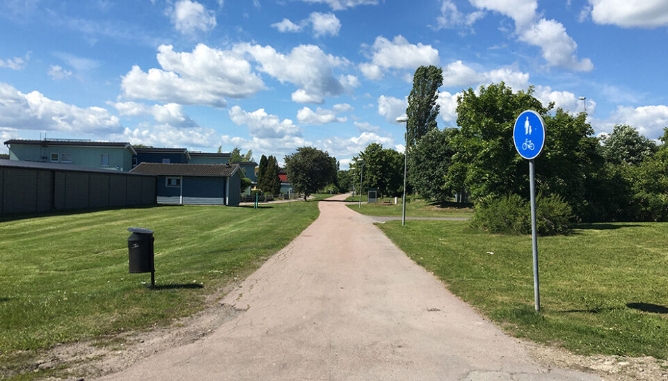 Skälbystråket innan upprustning. Skälbystråket innan upprustning.