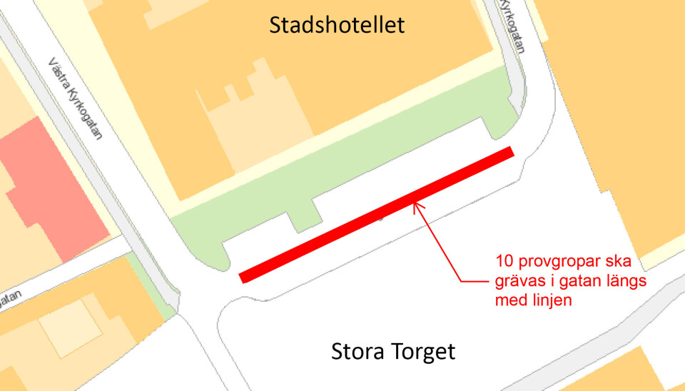 Nya grävningar på Stora torget – så påverkas framkomligheten