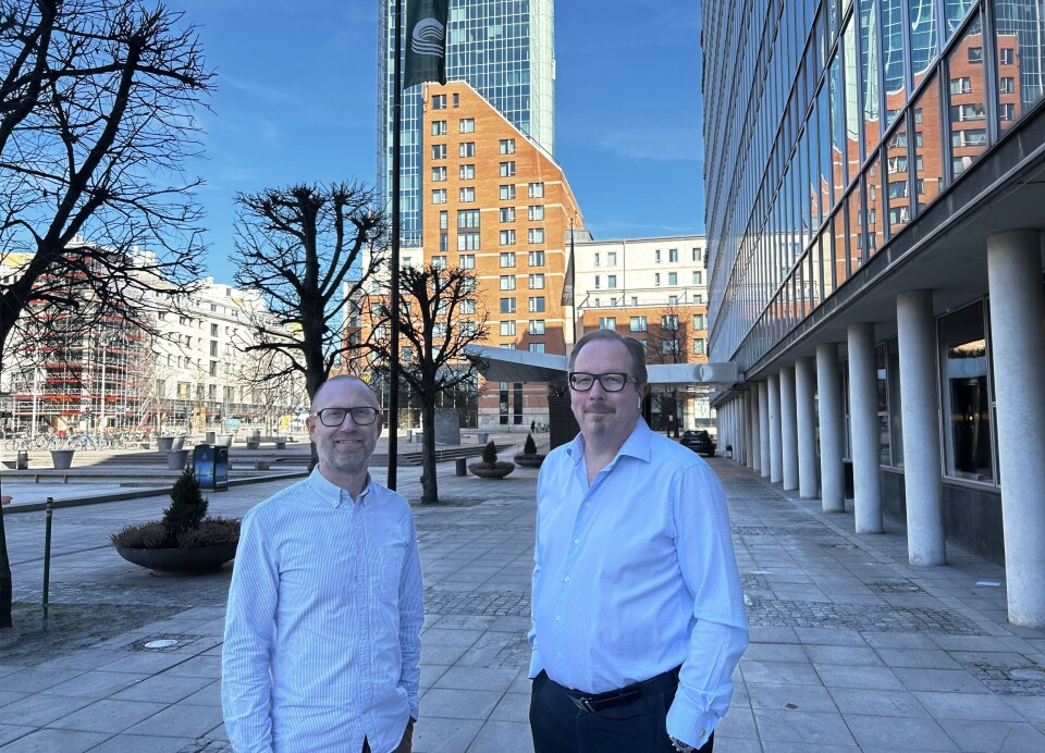 Under utveckling. Thomas Lundin och Mats Eriksson på Castellum har stora planer för Östermalm.
