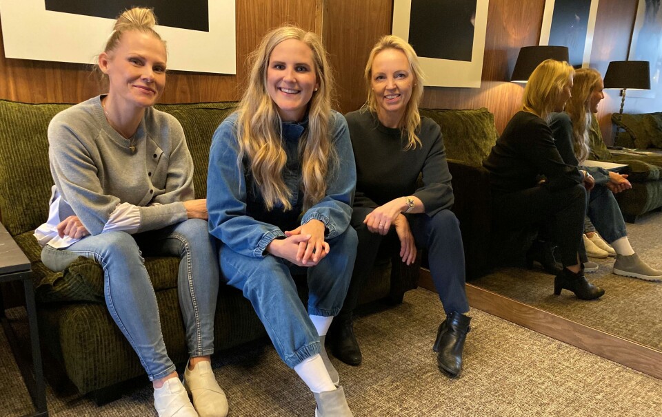Redo för kulturfest. Från vänster: Maria Bergström, Elvira Matz och Petra Jablonski.