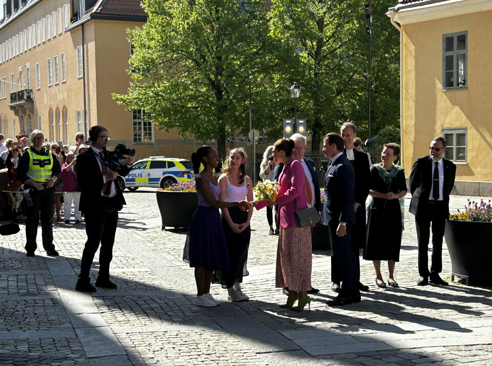 Kronprinsessparet besökte Västerås.