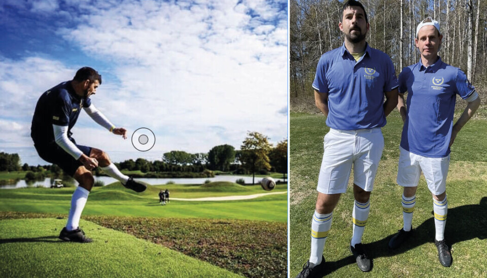 VM-spelare. Robert Virkkala Kovacevic och Andreas Schlugi ser fram emot VM i footgolf i Orlando. VM-spelare. Robert Virkkala Kovacevic och Andreas Schlugi ser fram emot VM i footgolf i Orlando.