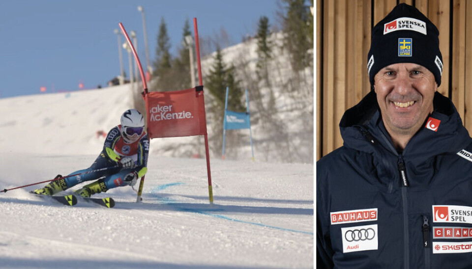 Svenska landslagscoachen Anders ”Andy” Andersson strör beröm över Västerås första alpina landslagsåkare Moa Landström. Svenska landslagscoachen Anders ”Andy” Andersson strör beröm över Västerås första alpina landslagsåkare Moa Landström.