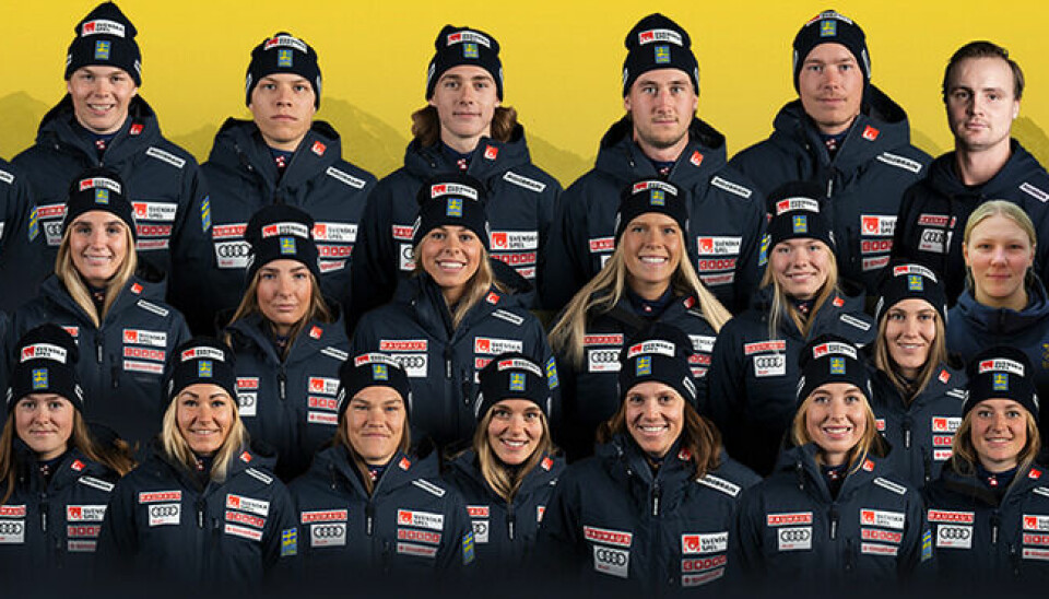 En i gänget. Moa Landström tillhör från nästa säsong det svenska alpina landslaget.
