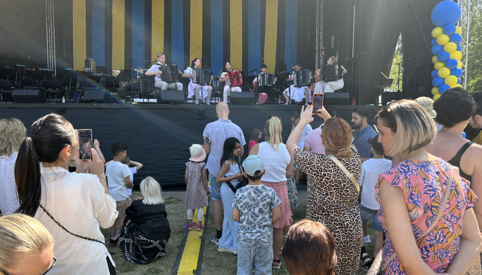 Elever från Kulturskolan uppträdde under firandet.