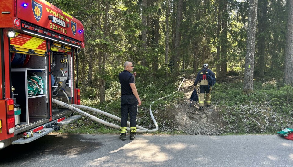 Just nu: Larm om terrängbrand