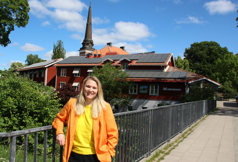 Hannah Harvigsson trivs i Västerås, men tycker att livescenen kan bli bättre.