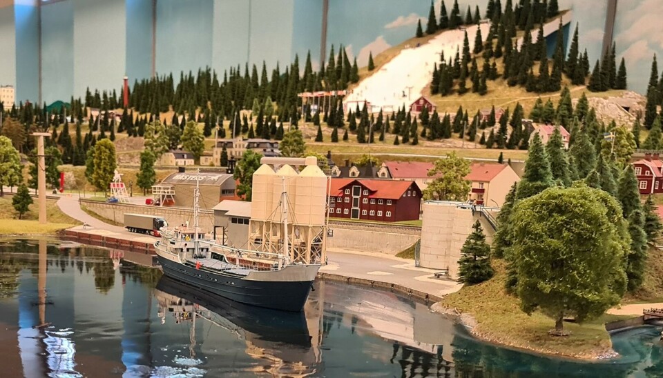 Köpings hamn i miniatyr. Köpings hamn i miniatyr.