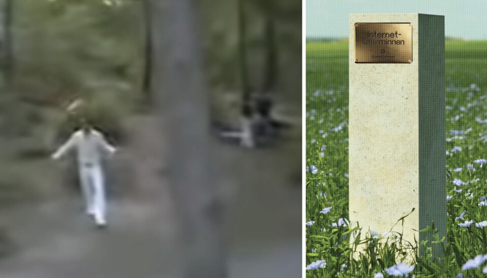 Den 20 år gamla internetklassikern från Djäkneberget är ett av tio nominerade klipp.