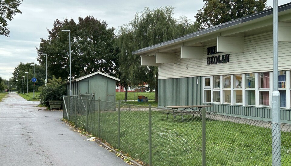 Fridhemsskolan inrymdes på fredagseftermiddagen. Fridhemsskolan inrymdes på fredagseftermiddagen.
