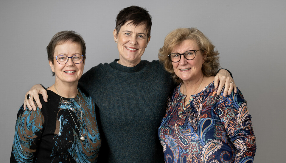 Anhörigcentrum. Från vänster Mona Eriksson, Pia Eklund och Susan Svenman.