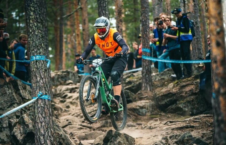 I Sverigetoppen. VCK-aren Jacob Ekström kan summera ännu en lyckad säsong i växande MTB-grenen enduro.