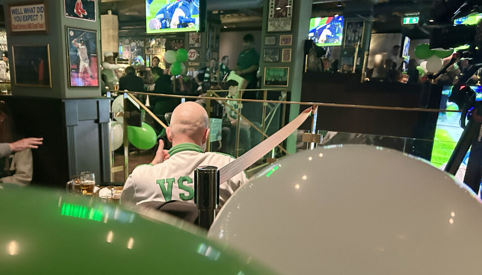 O'Learys var fullt med grönvita supportrar på tisdagskvällen.
