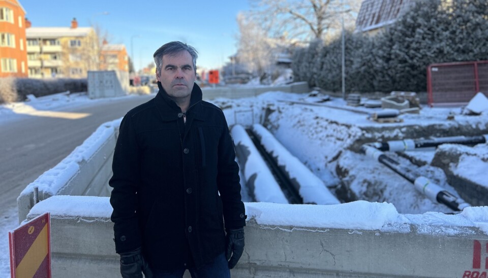 Frustrerad. Gabor Csaba Ronström anser att den löpande informationen om byggprojektet är bristfällig.
