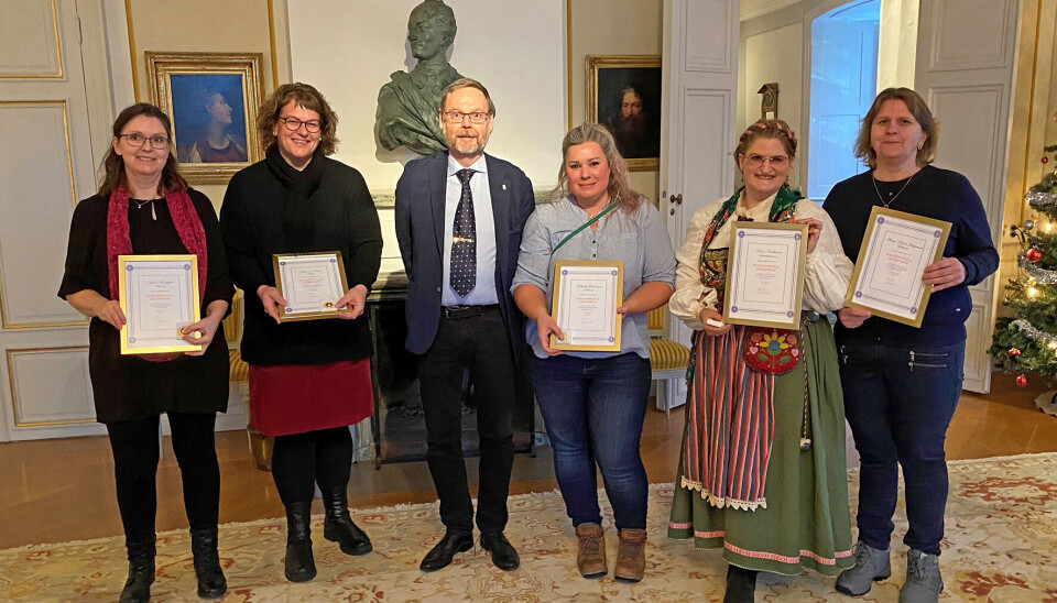 Från vänster: Helena Berggren, Johanna Norén, Johan Sterte, Rebecka Göransson, Anna Nordström, Anne-Karin Jörgensen