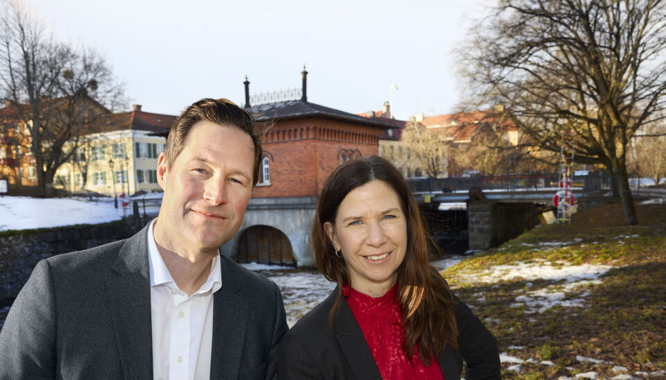Christian Tapper, vd för SunStreet Energy och Carin Lidman, styrelseordförande för Mälarenergi.
