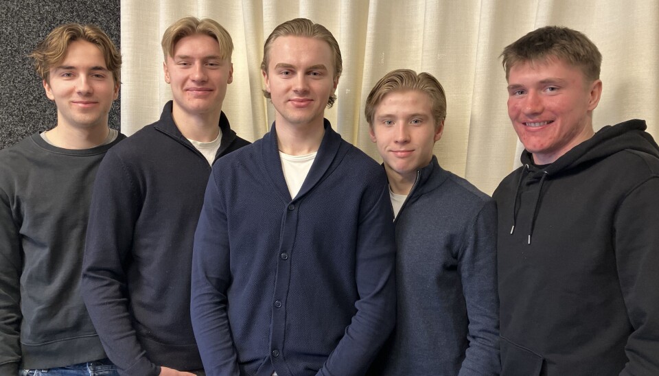 Golf for good består av: Alex Lindelöv, Robin Lindelöv, Melker Johansson, Alfons Jentler, Gustaf Kangas. Saknas på bilden gör Axel Björklund.