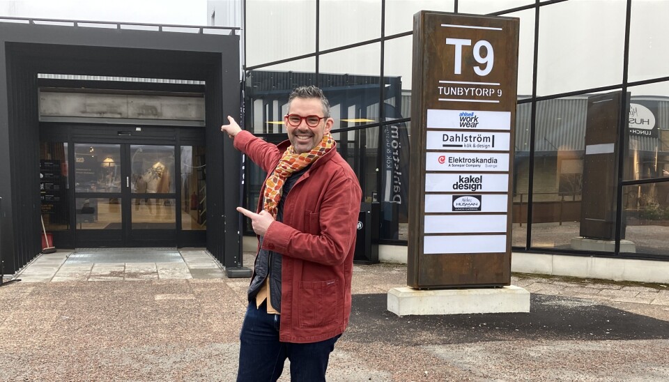 Ny bransch för krögarna. Sebastian Eriksson utanför lokalen i T9-huset på Tunbytorp.