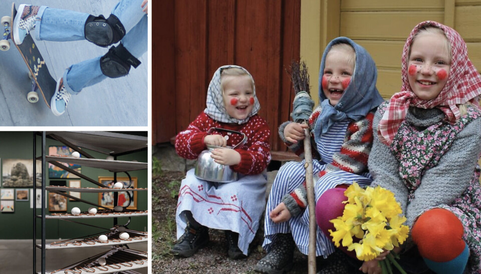 Äggmysterium på konstmuseet, påsklovskul på Vallby friluftsmuseum och full fart i skejthallen är något av allt som erbjuds gratis under påsklovet.