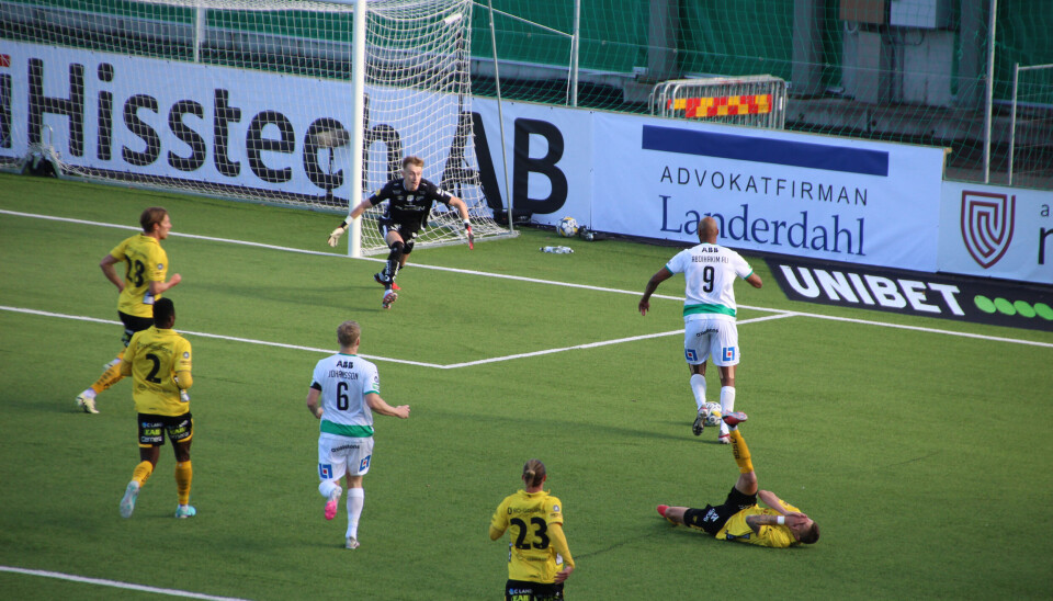 Jabir Abdihakim Ali hade flera farliga lägen under första halvlek – men gick mållös från matchen.