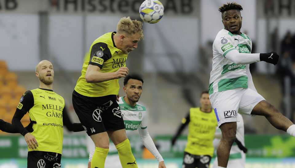 Henry Offia gjorde VSK:s första allsvenska mål för säsongen på nick.