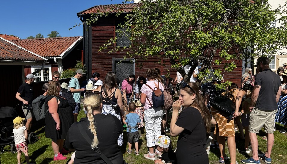 Svenska kyrkan bjöd in till 'Enhörningarnas trädgård” i Domprostgårdens trädgård – och hade besöksrekord under dagen.