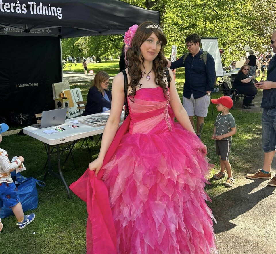 Prinsessan Angelika fanns på plats och spred prinsessglans över festivalen.