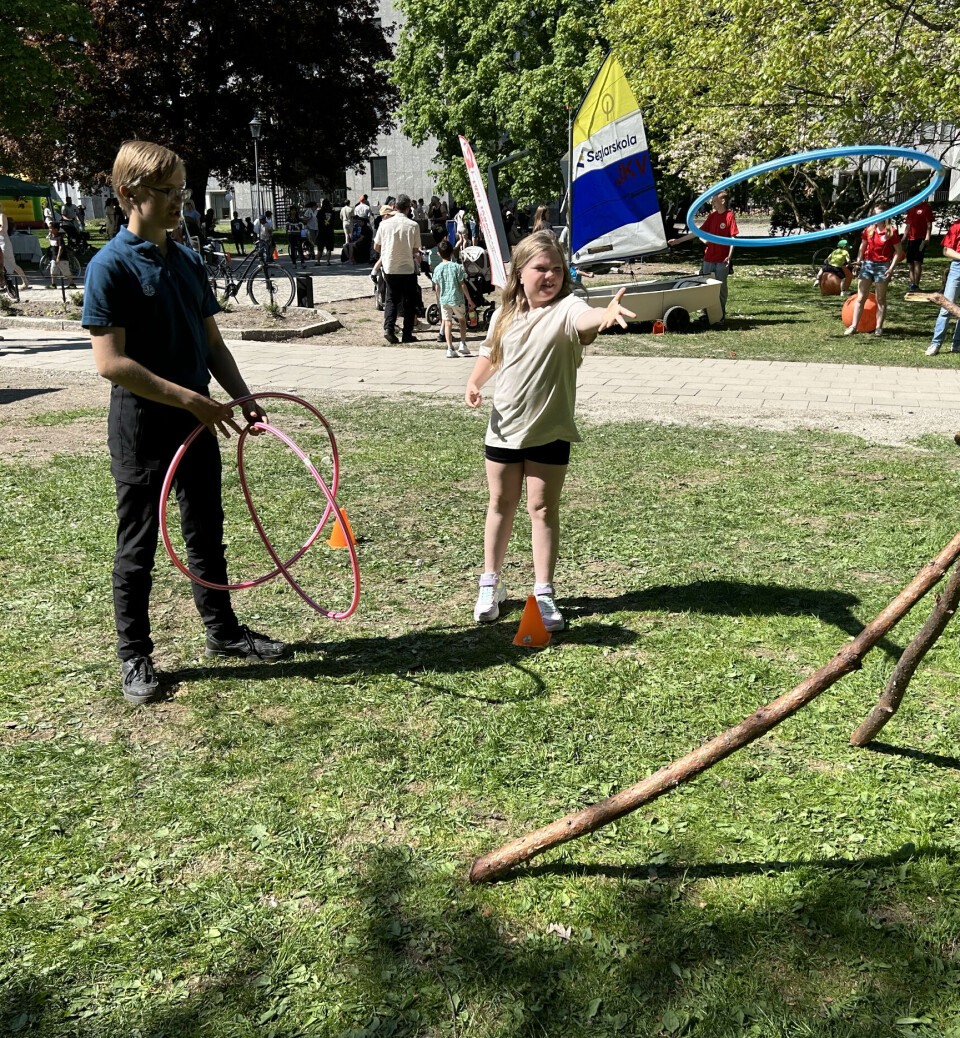 Scouterna bjöd på aktiviteter ...