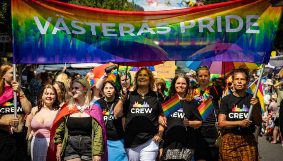 Parad. Västerås Pride avrundas med en parad på lördagen.