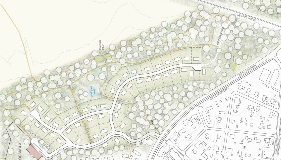 Illustrationsplan över Dp 1962, Hökåsen.