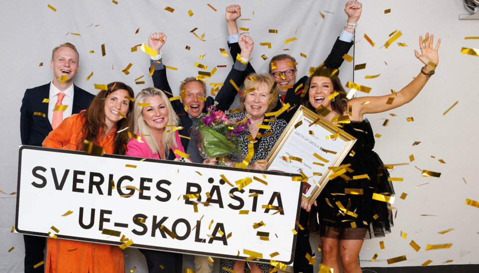 Hitachigymnasiet i Västerås, Sveriges bästa UF-skola 2024.